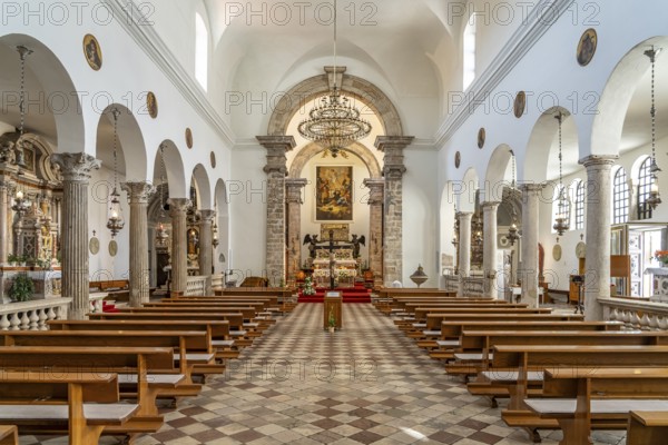 Interior of the Church of St Simeon in Zadar, Croatia, Europe