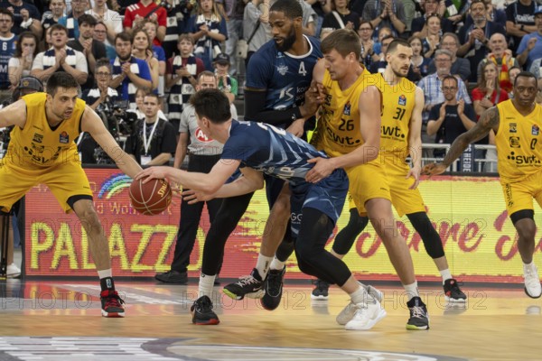 12.05.2024, easy Credit BBL, German Basketball League, Matchday 32: MLP Academics Heidelberg against Tigers Tübingen (final score 93:78) . On the ball: Justin Jaworski (25, Academics Heidelberg)
