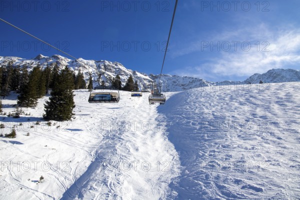 Oberjoch, Bavaria: Best skiing weather on Shrove Sunday ensures plenty of activity in the ski area