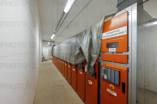 Oberhausen, Ruhr area, North Rhine-Westphalia, Germany - switchgear, electrical installation in industrial construction, new construction of Oberhausen pumping station, Emscher conversion, new construction of Emscher AKE wastewater canal
