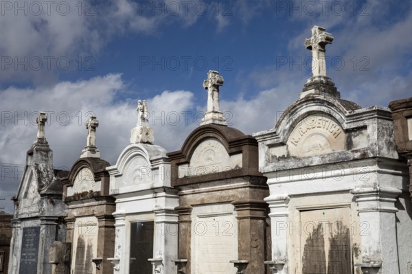 New Orleans, Louisiana - St. Joseph Cemetery #1, established in 1854. Burial in New Orleans is generally above ground due to the city's high water table and its location below sea level