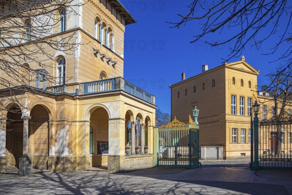 Church of Peace with Emperor Friedrich Mausoleum in Sanssouci Palace Park in Potsdam, Germany, Europe