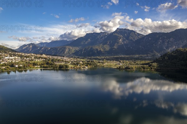 Löweneck or Levico Terme on Lago di Levico in Valsugana, Trentino, Italy, Europe