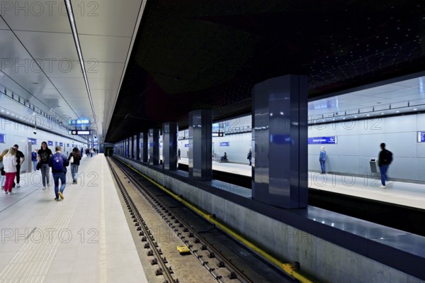 Interior view of the central station of the capital, Amsterdam Centraal, Amsterdam, Province of North Holland, Netherlands