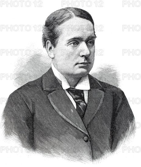 Archibald Philip Primrose, 5th Earl of Rosebery KG PC (7 May 1847 to 21 May 1929) British statesman and Prime Minister of the United Kingdom from 1894 to 1895, digital reproduction of a 19th century original, historical