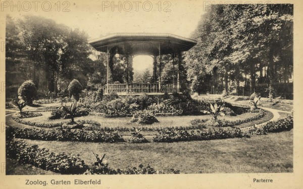 Historical postcard, picture postcard, Elberfeld Zoological Garden, today Wuppertal, North Rhine-Westphalia, Germany, digitally enhanced reproduction of an original from around 1900, picture postcard, Europe