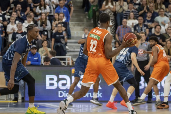 04.05.2024, easy Credit BBL, German Basketball League, Matchday 32: MLP Academics Heidelberg against Ratiopharm Ulm (final score 57:73) . On the ball: Georginho De Paula (32, Ratiopharm Ulm)