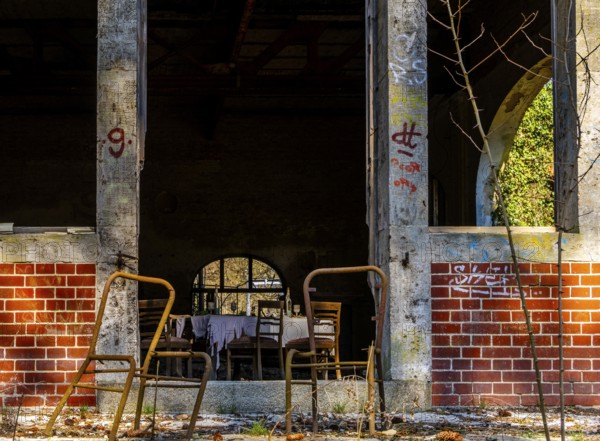 Historic buildings on the site of the former tuberculosis sanatorium in Beelitz, Brandenburg, Germany, Europe