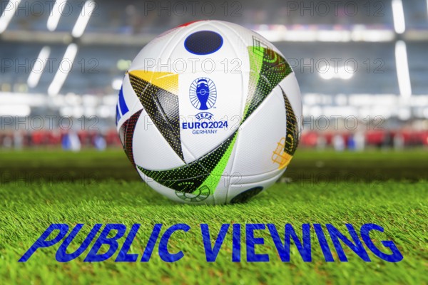 Symbolic image for public viewing of UEFA-EURO 2024: The 2024 European Championship will take place in Germany from 14 June 2024 to 14 July 2024