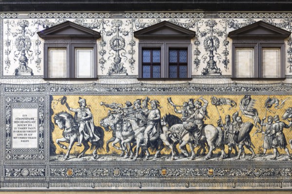 Procession of Princes, Dresden, Saxony, Germany, Europe
