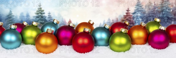 Christmas card with forest in the background card and text free space copyspace banner decoration winter in Stuttgart, Germany, Europe