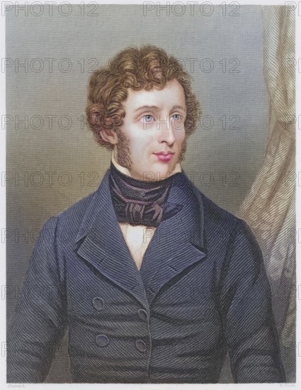 Friedrich Wohler (1800-1882), German organic chemist. Isolated aluminium (1827), synthesised urea (1828), discovered beryllium (1828) and obtained acetylene from calcium carbide. From James Sheridan Muspratt Chemistry (London, ca. 1860) . Copperplate engraving, digitally restored reproduction from a 19th century original, record date not stated