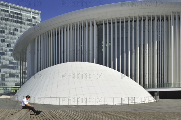 The Grande-Duchesse Joséphine-Charlotte Concert Hall, Philharmonie Luxembourg at Kirchberg, Luxembourg, Europe