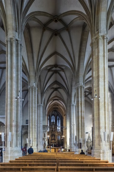 St Mary's Cathedral interior view, Erfurt, Thuringia, Germany, Europe