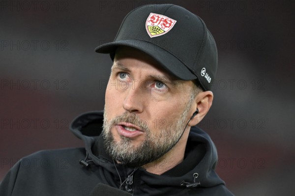 Coach Sebastian Hoeneß VfB Stuttgart Portrait MHPArena, MHP Arena Stuttgart, Baden-Württemberg, Germany, Europe