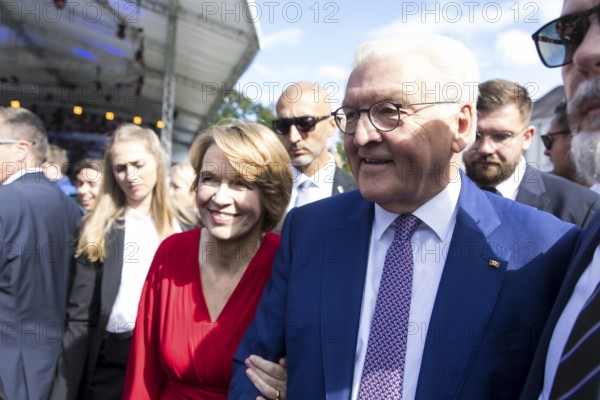 Elke Büdenbender (woman of the Federal President) and Frank-Walter Steinmeier (President of the Federal Republic of Germany) at the Federal President's Citizens' Festival in Bellevue Palace Gardens, Berlin, 14/09/2024