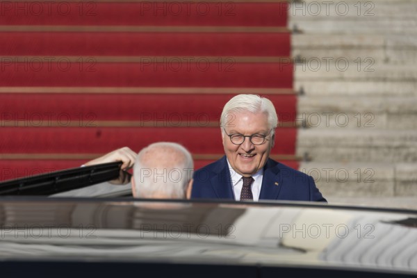 Joe Biden (46th President of the United States) is received by Frank-Walter Steinmeier (President of the Federal Republic of Germany) at Bellevue Palace, Berlin, 18 October 2024