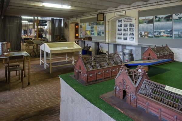 Interior of the prison museum at Merksplas near Hoogstraten, province of Antwerp, Flanders, Belgium, Europe