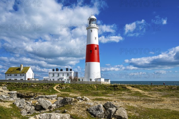 Portland Bill Lighthouse, Portland Bill, Isle of Portland, Dorset, England, United Kingdom, Europe