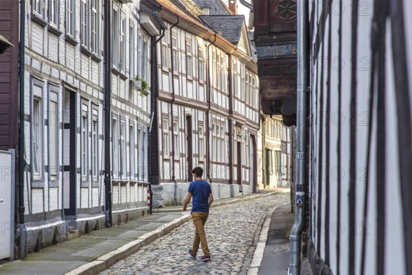 Old town Goslar, half-timbered houses, 06.08.2014., Goslar, Lower Saxony, Germany, Europe