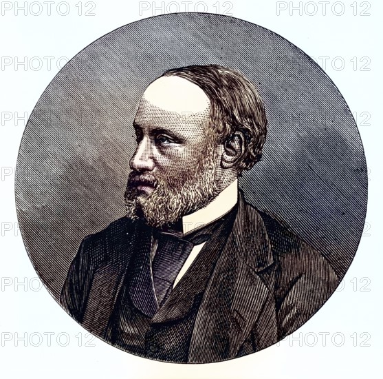 James Prescott Joule (24 December 1818, 11 October 1889) was a British brewer who achieved great distinction as a physicist, 1876, Historic, digitally restored reproduction from a 19th century original, Record date not stated