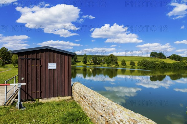 The Obersaida Pond is an artificial pond created in the 18th century in the Obersaida district of the same name in the municipality of Großhartmannsdorf in the Ore Mountains. It is part of the Freiberg district watercourse, Obersaida, Obersaida, Saxony, Germany, Europe