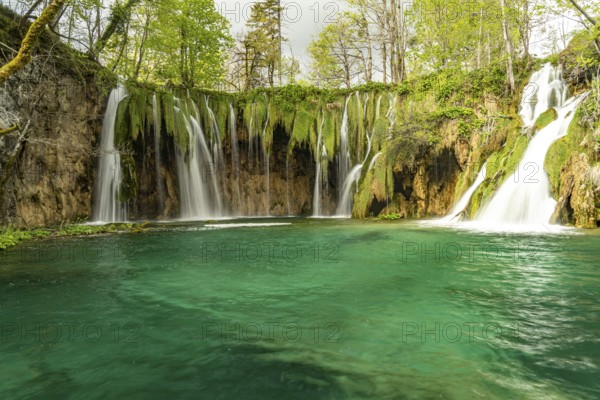 The Galovacki Buk waterfall in Plitvice Lakes National Park, Croatia, Europe