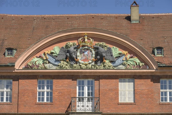 Coat of arms entrance, Citadel, Spandau, Berlin, Germany, Europe