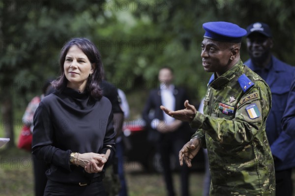 Annalena Bärbock (Alliance 90/The Greens), Federal Foreign Minister, during a visit to the International Academy for Combating Terrorism (Academie internationale de lutte contre le terrorisme, AILCT) in Abidjan, 16 July 2024