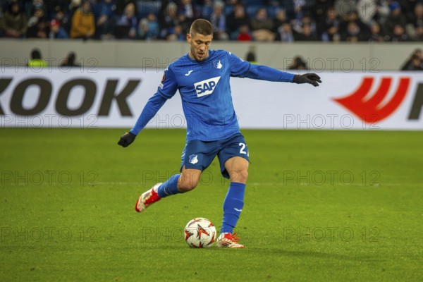 Football UEFA Europa League, 2024/25 season, matchday 7: TSG Hoffenheim v Tottenham Hotspur. Picture: Andrej Kramaric (27, Hoffenheim)