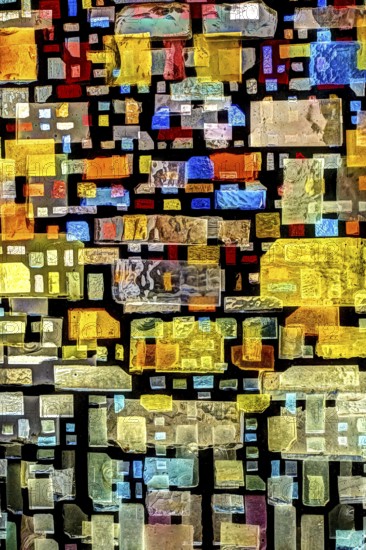 Creative shot, abstract, glass blocks, creative, colourful, colourful, all over, background, pattern, pattern, art, wrapping paper, design, greeting card, artistic, Germany, Europe