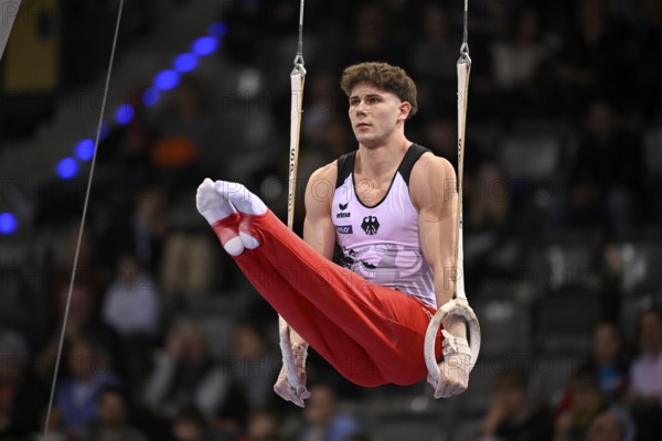 Scarlet badis Sissakis GER Rings Action Gymnastics, EnBW DTB-Pokal, Porsche-Arena, Stuttgart, Baden-Württemberg, Germany, Europe