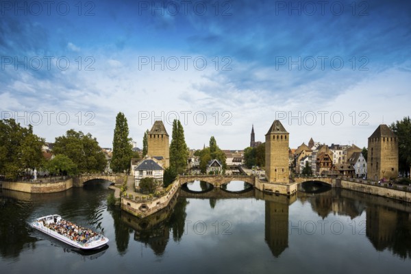 Ponts Couverts Bridge, La Petite France, River Ill, Strasbourg, Alsace, France, Europe