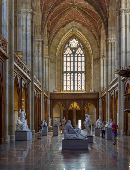 Interior photograph, Friedrichswerder Church, permanent exhibition 19th century Sculpture, Berlin, Germany, Europe