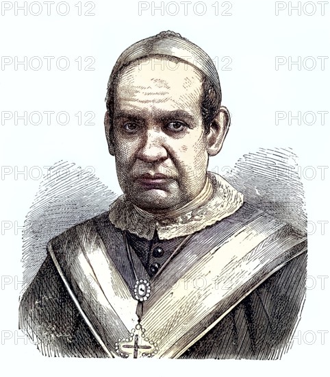 Antonius Maria Claret y Clara (23 December 1807 as Antonius Claret y Clará in Sallent) (died 24 October 1870) was a canonised Spanish bishop and founder of a religious order, Historical, digitally restored reproduction of a 19th century original