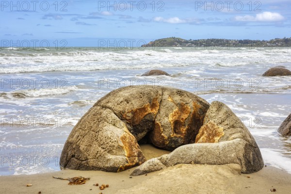 Moeraki Boulders Beach, Otago, Neuseeland