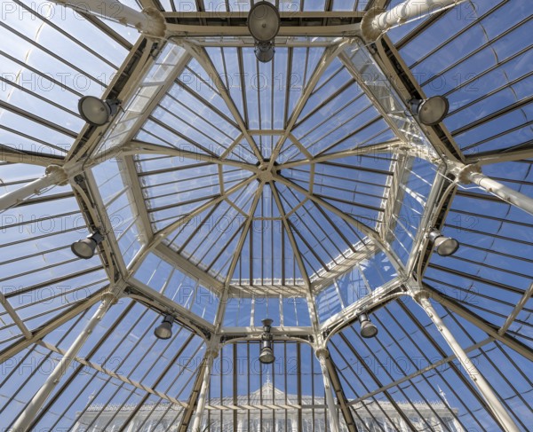 Roof construction, Temperate House, largest Victorian greenhouse in the world, Royal Botanic Gardens (Kew Gardens), UNESCO World Heritage Site, Kew, Greater London, England, Great Britain