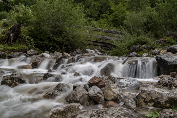 Cascades at the Wilder Kaiser, Scheffau am Wilden Kaiser, Tyrol, Kufstein, Wilder Kaiser, Austria, Europe