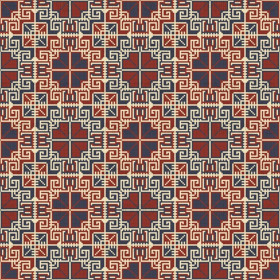 Embroidery Tatreez pattern, Palestinian fashion vector ornament