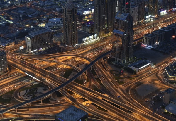 Crossroads in Dubai, United Arab Emirates, Asia