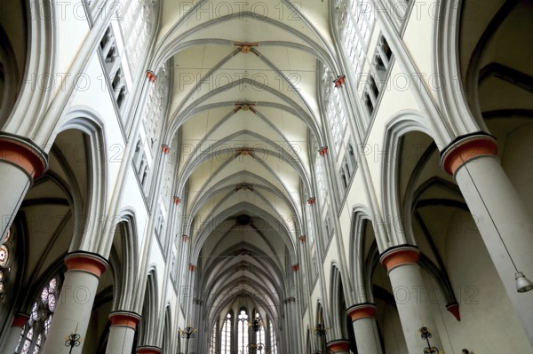Altenberg Cathedral, Bergischer Dom, former monastery church of Altenberg Abbey, built by the Cistercians in 1133, Rheinisch-Bergischer Kreis, administrative district of Cologne, North Rhine-Westphalia, Germany, Europe