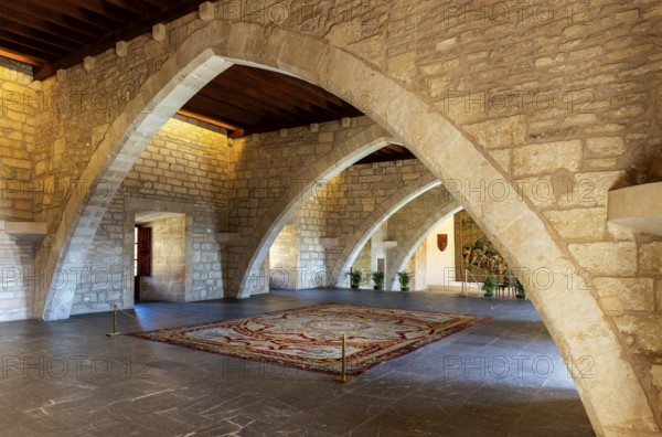 Interior design, Royal Palace Alumdaina, Palma de Majorca, Spain, Europe