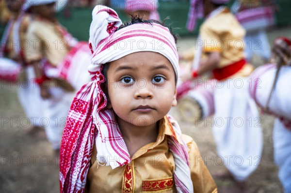 Paricipants in a Bihu dance workshop ahead of Rongali Bihu Festival, in Guwahati, India on 8 April 2025