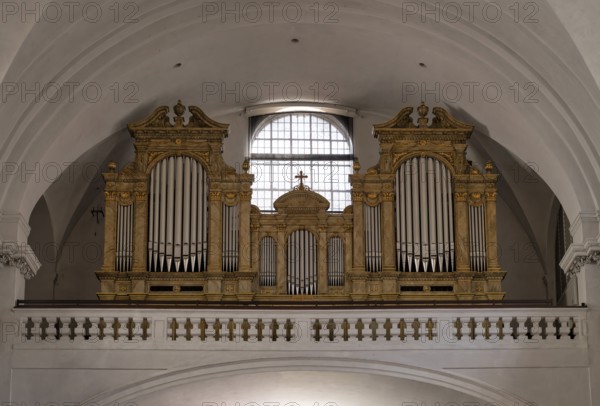 Interior photo, Steinmeyer organ from 1894, St Martin's Church, St Martin's Church, Bamberg, Upper Franconia, Bavaria, Germany, Europe