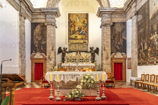 Altar of the Church of St Simeon in Zadar, Croatia, Europe