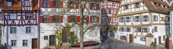 Gaststuben in the Shipmen's Guild House, Fishermen's Quarter, Ulm, Swabia, Baden-Württemberg, Germany, Europe