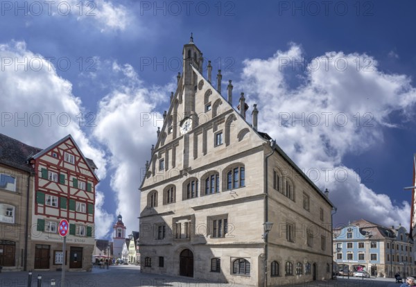 Old Town Hall, built from 1470 to 1476, Marktpl. 1, Weissenburg, Middle Franconia, Bavaria, Germany, Europe