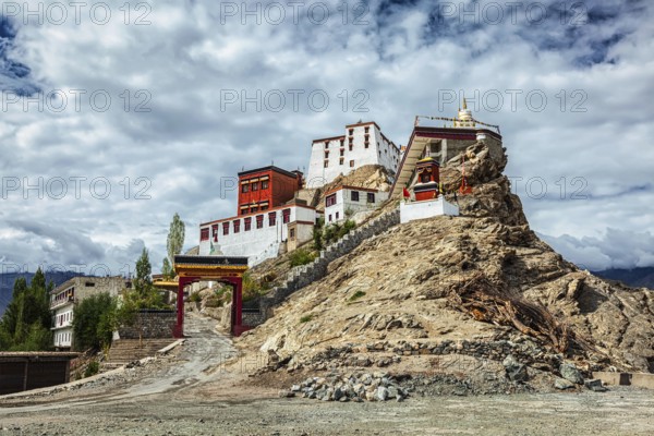 Thiksey gompa (Tibetan Buddhist monastery) . Ladakh, India, Asia