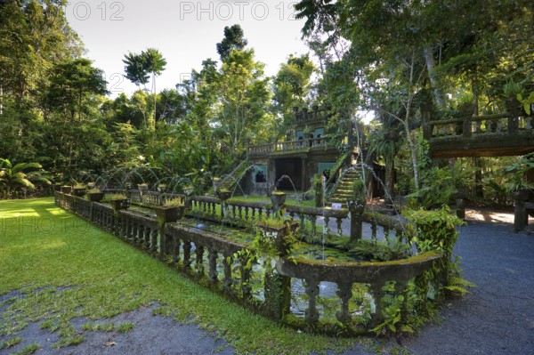 Dilapidated park with fountain Tropical, tropics, travel, holiday, Paronella Park, Innisfail, Queensland, Australia, Oceania