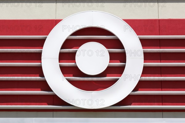 Target logo at a branch of the discount supermarket shop in Grapevine, USA, North America